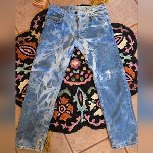 🔥Stylish Blue Acid Wash Wrangler men Jeans🔥 33x30